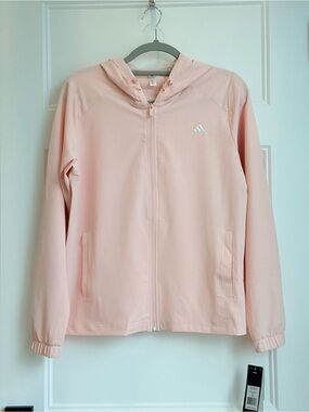 adidas Light Pink women’s seersucker jacket